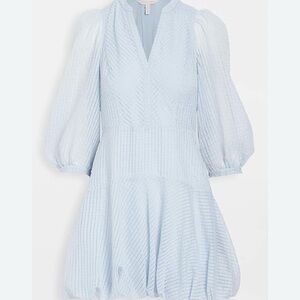 Rebecca Taylor Light Blue Long Sleeve Dress